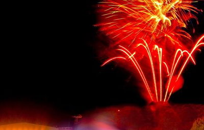Outdoor Concert Fireworks