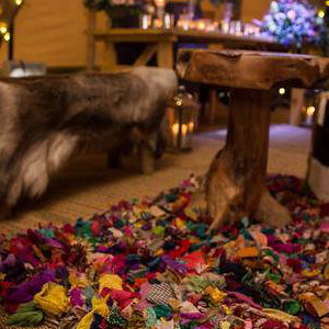 Multi-coloured rug
