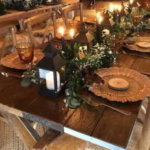 Reclaimed long table