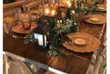 Reclaimed long table