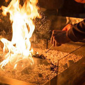 Crackling fire