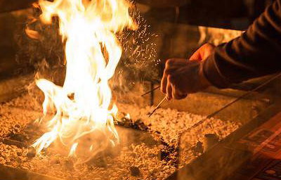 Crackling fire