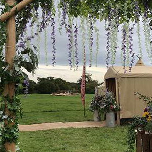 Rustic ceremony arch