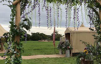 Rustic ceremony arch