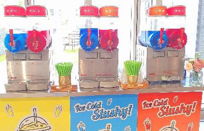 slush machine hire aylin sweets