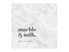 Marble and milk logo
