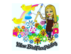 Yellow Bird Face Painting logo