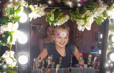 ulie glitter bar wedding flower girl mirror