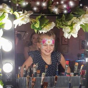 ulie glitter bar wedding flower girl mirror