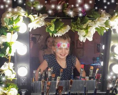 ulie glitter bar wedding flower girl mirror