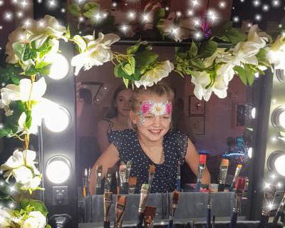 ulie glitter bar wedding flower girl mirror