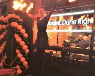 Lana Melville Equity Member M00254463 Performing at German Donar Kebab 85-87 Lothian Road EH3 9AW