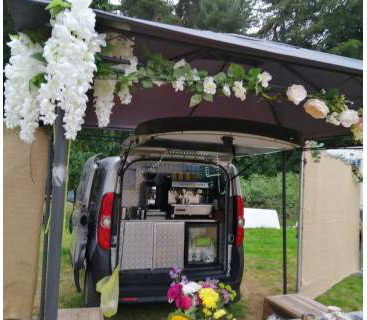 Coffee van with decor 1