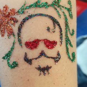 Glitter Tattoo Sugar Skull