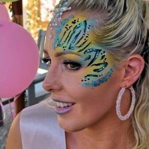 Blue & Yellow Animal Print