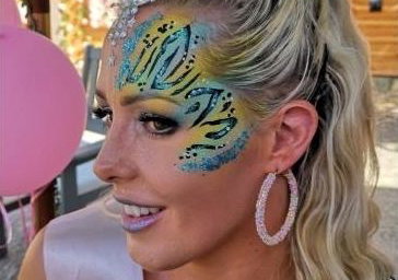 Blue & Yellow Animal Print