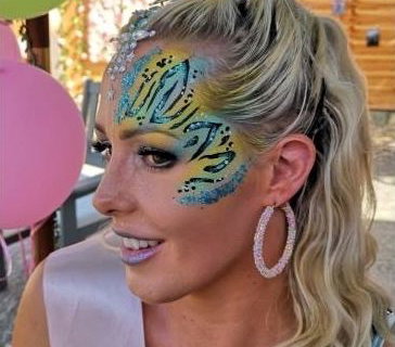 Blue & Yellow Animal Print