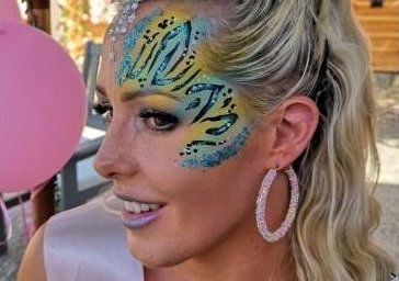 Blue & Yellow Animal Print