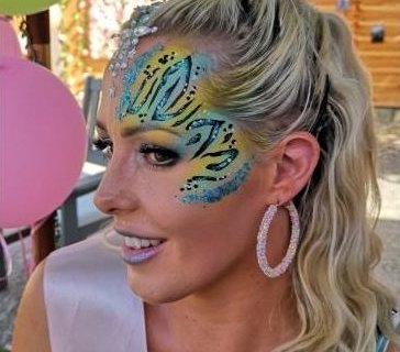 Blue & Yellow Animal Print