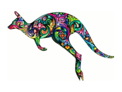 Snazzy Roo Face Painting & Glitter logo
