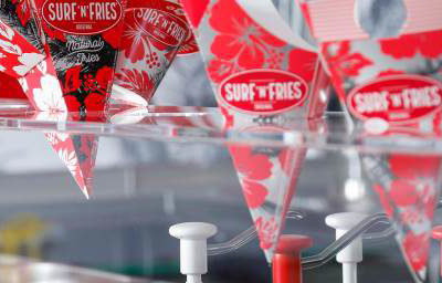 Surf N Fries packaging - a thing of beauty