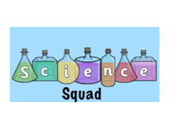 Science Squad Parties logo