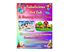 Tubalicious Hot Tub and Bouncy Castle Hire logo