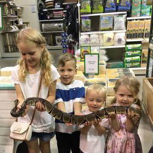 Up close and personal with Prince the python!