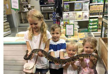 Up close and personal with Prince the python!