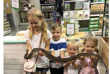 Up close and personal with Prince the python!
