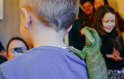 Neptune the water dragon hitching a ride!