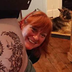 Baby bump in Natural Henna - Lavender mix and me! 