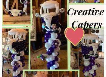 Camper Collage 2019 - Columns and Hoop photo op frame