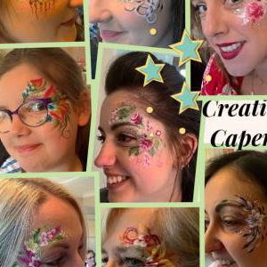 Hen party eye designs - Face paint or just glitter