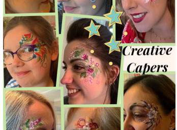 Hen party eye designs - Face paint or just glitter