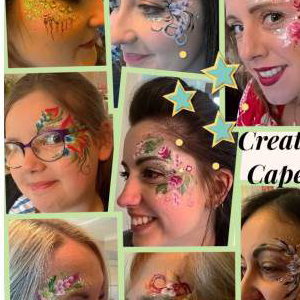 Hen party eye designs - Face paint or just glitter