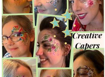 Hen party eye designs - Face paint or just glitter