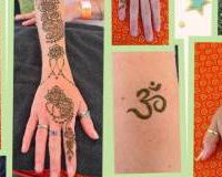 A selection of Henna designs from an event 