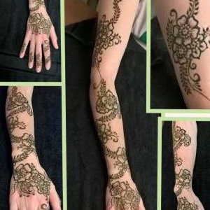 Individual appointment arm design - Natural Henna