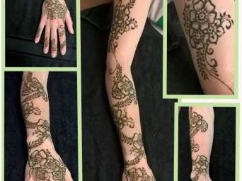 Individual appointment arm design - Natural Henna