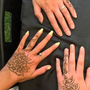 Friends designs at a company summer event
