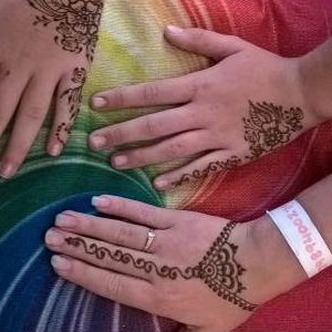 Friends designs at a teen summer event