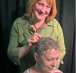 Me applying henna crown May 2017