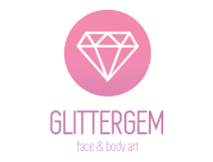 Glittergem face and body Art logo