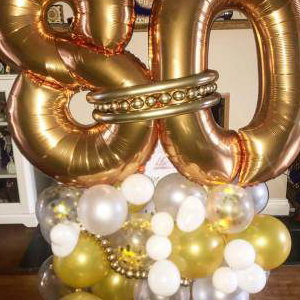 gold 80th bday