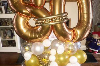 gold 80th bday