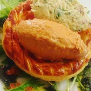 Cornish crab tartlet 