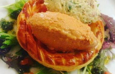 Cornish crab tartlet 