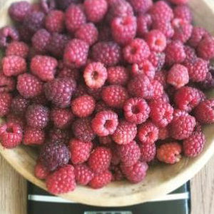 Raspberries from the garden  
