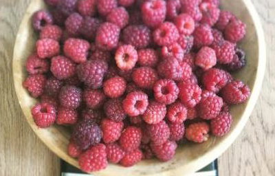 Raspberries from the garden  